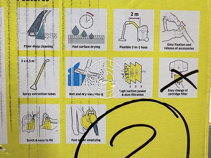 Karcher SE4 elektromos kárpittisztító (újracsomagolt)