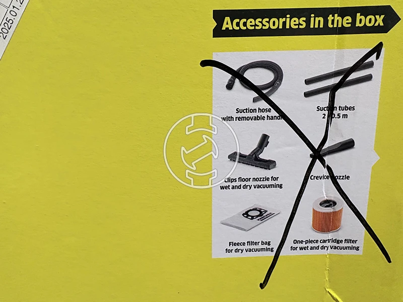 Karcher WD3V elektromos porszívó (újracsomagolt)