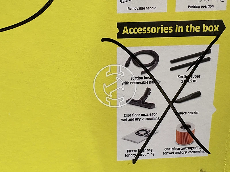 Karcher WD3 elektromos porszívó (újracsomagolt)