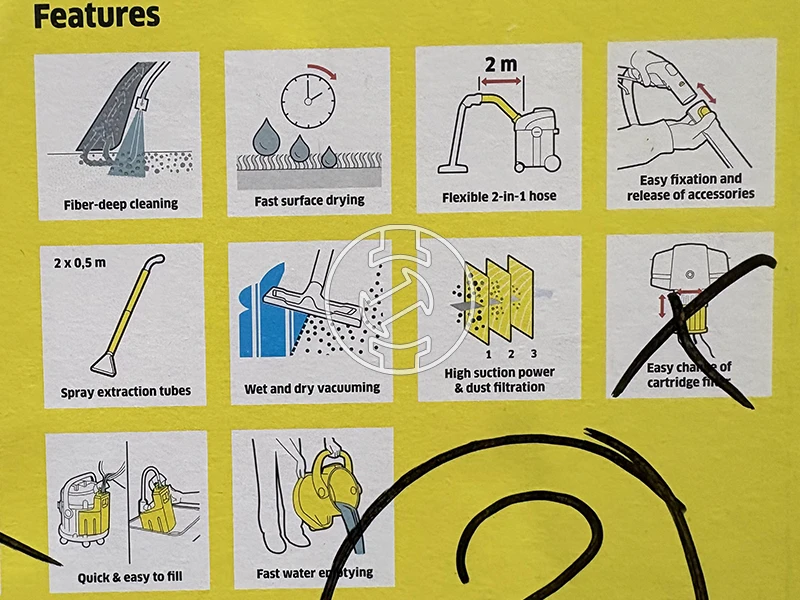 Karcher SE4 elektromos kárpittisztító (újracsomagolt)