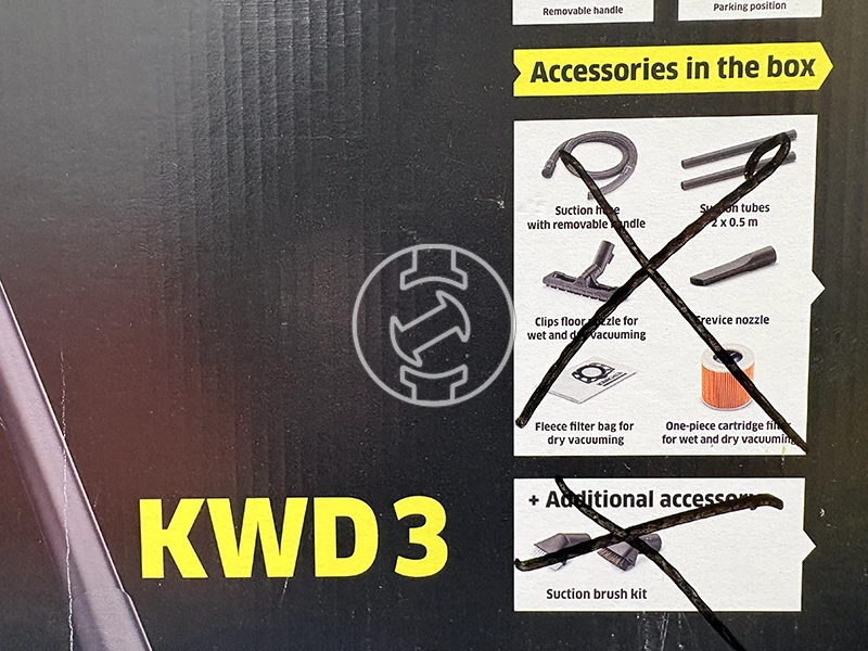 Karcher KWD3 elektromos porszívó (újracsomagolt)