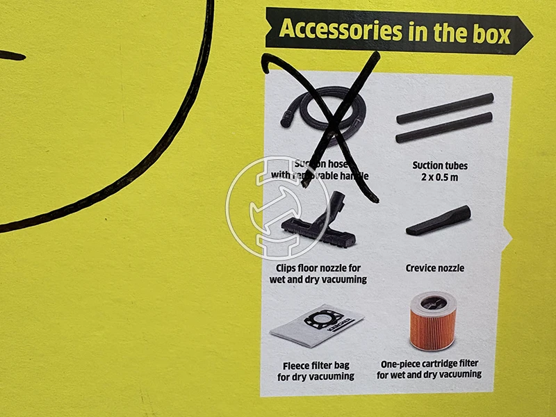 Karcher WD3 elektromos porszívó (újracsomagolt)