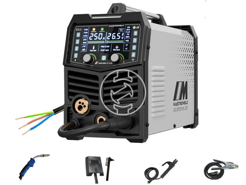 Mastroweld MIG-250 P fogyóelektródás védőgázas inverteres hegesztő (újracsomagolt)