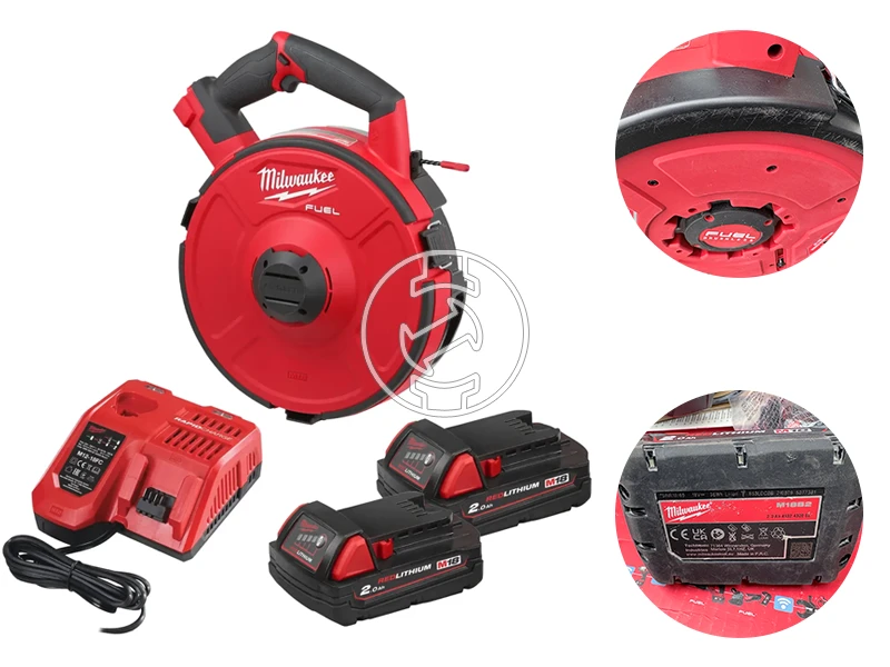 Milwaukee M18 FPFT-202 30M NC SET akkus kábelbehúzó (újracsomagolt)