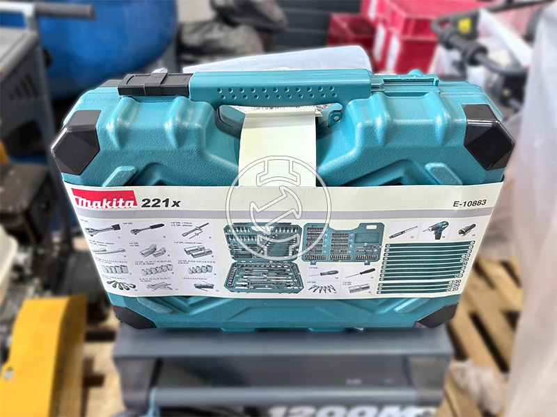Makita E-10883 szerszám készlet 221 részes (újracsomagolt)