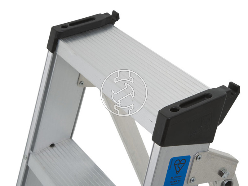 Zarges egyoldalon járható dobogós létra 8 fokos