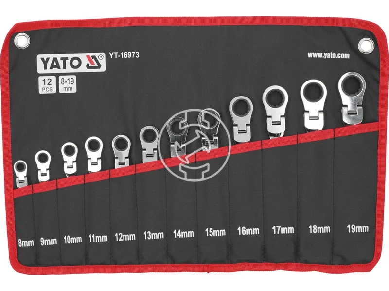 Kép: 12 reszes hajlekony feju racsnis csillag-villas kulcskeszlet.webp