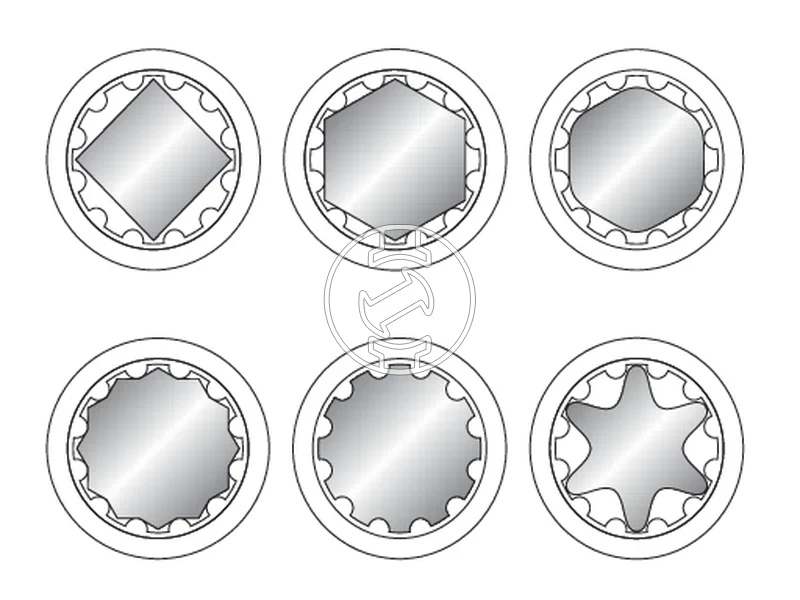 Kép: 12 Spline bordas dugokulcsfej 21 mm L38 mm.webp