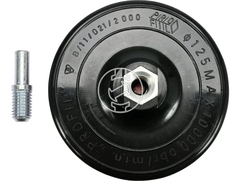 Kép: 125 mm-es gumi csiszolotarcsa tuskevel mandrellal.webp