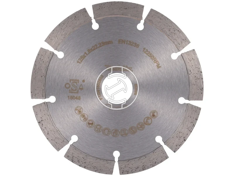 Kép: 125 mm gyemanttarcsa DIAMAK szegmentalt szegmens 10 mm.webp