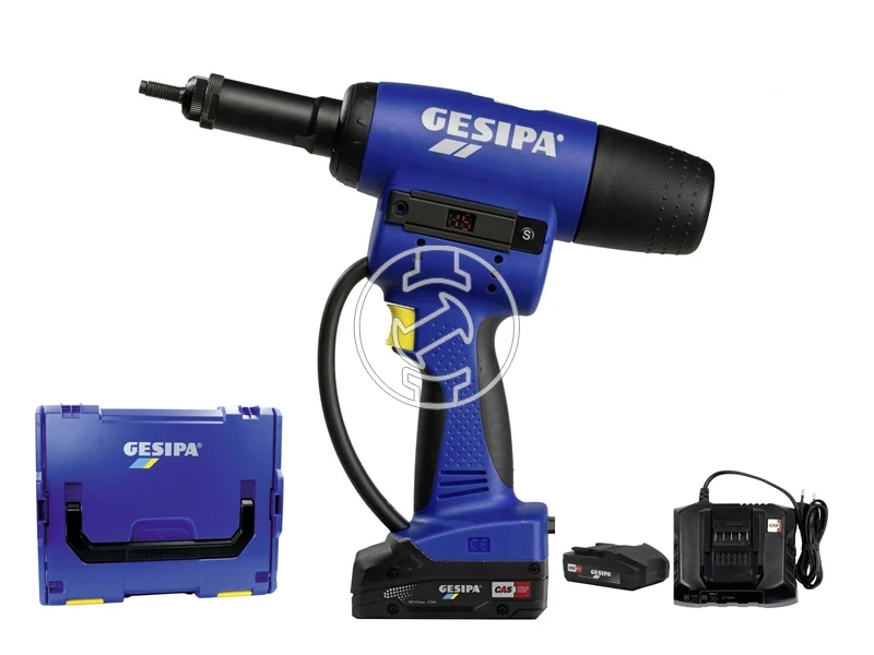 Gesipa FireBird Pro Gold Edition akkus szegecsanyahúzó 2x2Ah + töltő