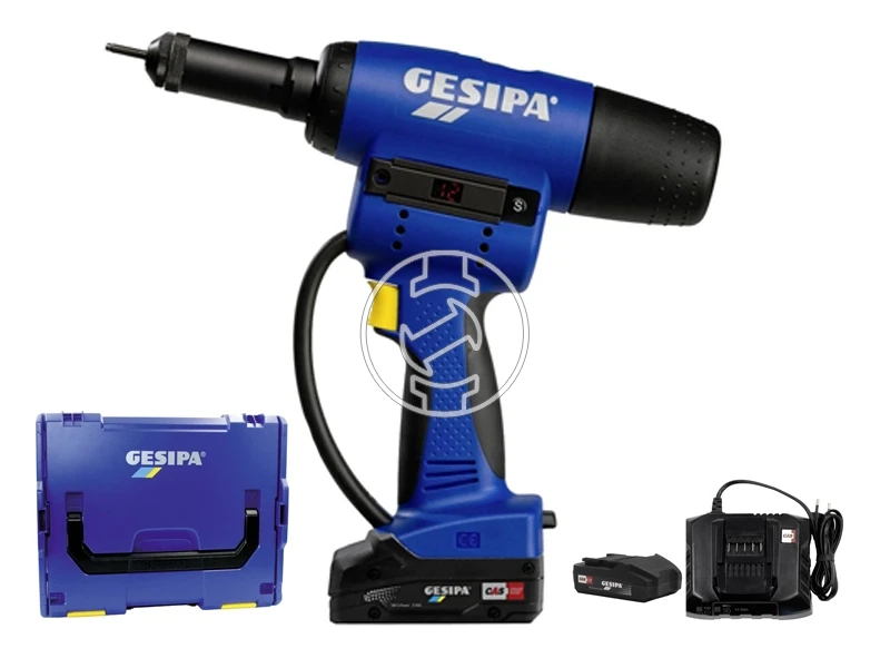 Gesipa FireBird Pro akkus szegecsanyahúzó 2x2Ah + töltő