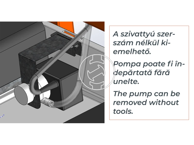 ZIVtec KTV400EF elektromos asztali téglavágó gép 230 V | 2200 W | 450 mm | Vágási mélység 145 mm | Tárcsaátmérő 400 x 25,4 mm