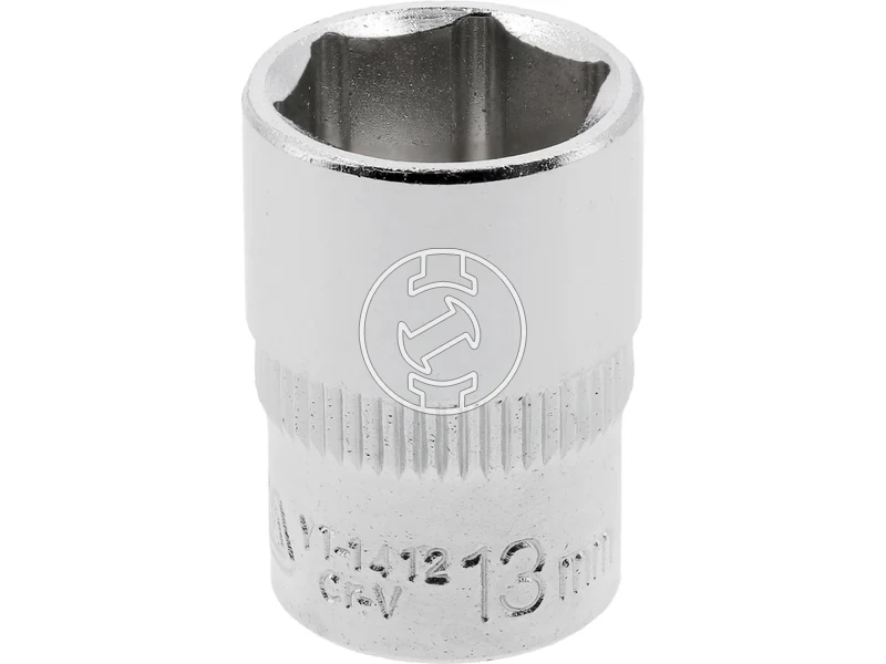 Kép: 13 mm dugokulcsfej 14 negyszog hajtas hatlap 6-pt krom-vanadium CV normal hossz.webp