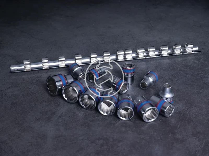 Kép: 13 reszes 38 -os kezi dugokulcs keszlet 7-19mm 12 3013MR.webp