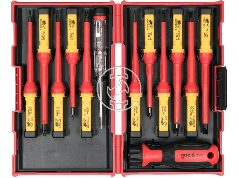 Kép: 13 reszes VDE szigetelt csavarhuzo keszlet.webp