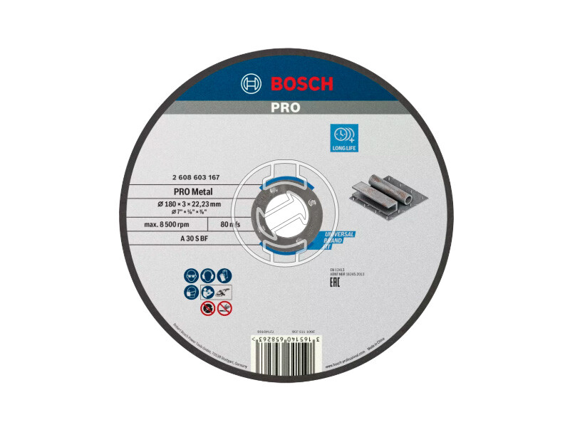 Bosch PRO Metal vágókorong 180 x 3 x 22,23 mm