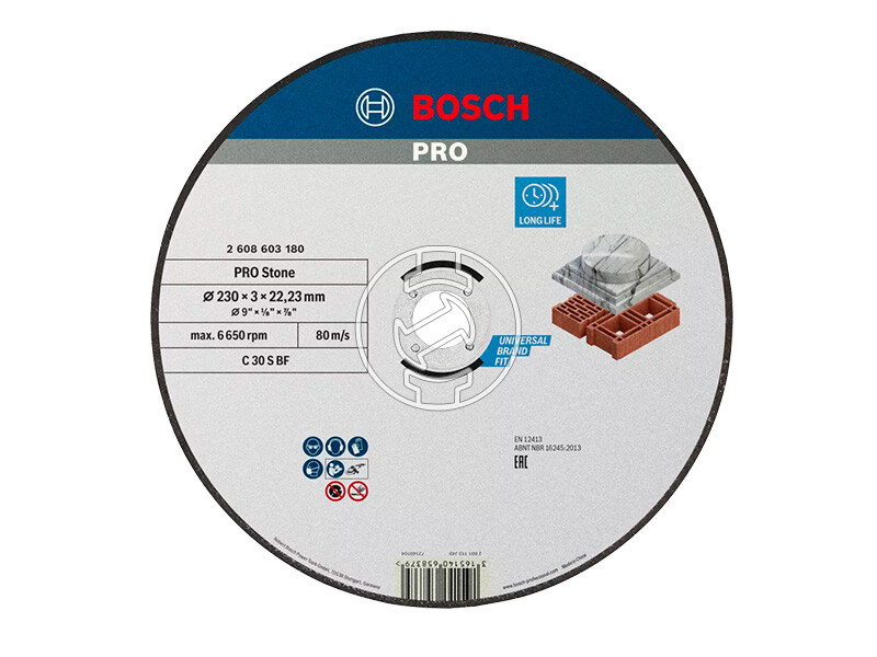 Bosch PRO Stone vágókorong 230 x 3 x 22,23 mm