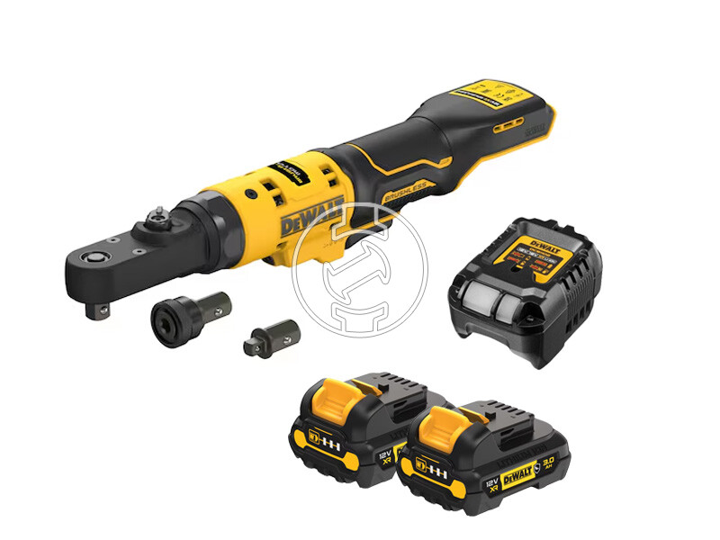 DeWalt DCF500L2G-QW akkus racsnis csavarkulcs 12 V | 1/4 inch | 75 Nm | Szénkefementes | 2 x 3 Ah akku + töltõ | Kartondobozban