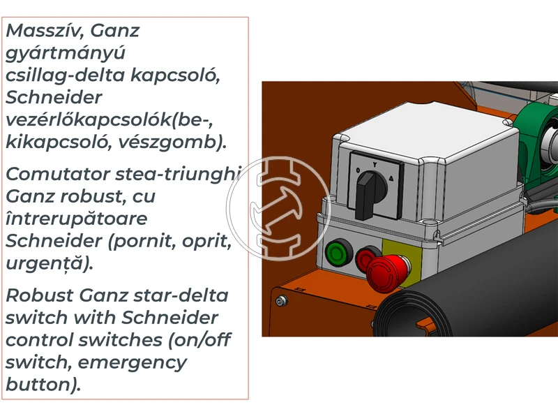 ZIVtec KTV650EF elektromos asztali téglavágógép
