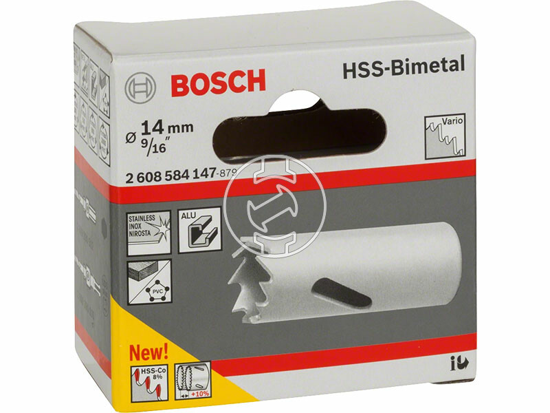 14 mm HSS-bimetál Standard körkivágó