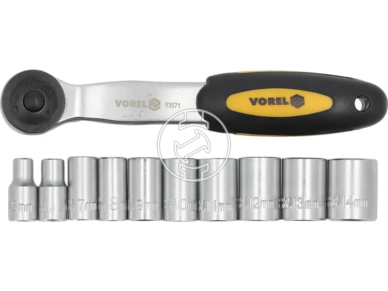 Kép: 14-os racsnis hajtokar es dugokulcs keszlet 11 reszes.webp