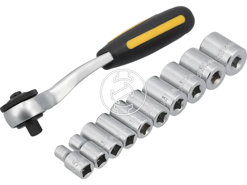 Kép: 14-os racsnis hajtokar es dugokulcs keszlet 11 reszes.webp