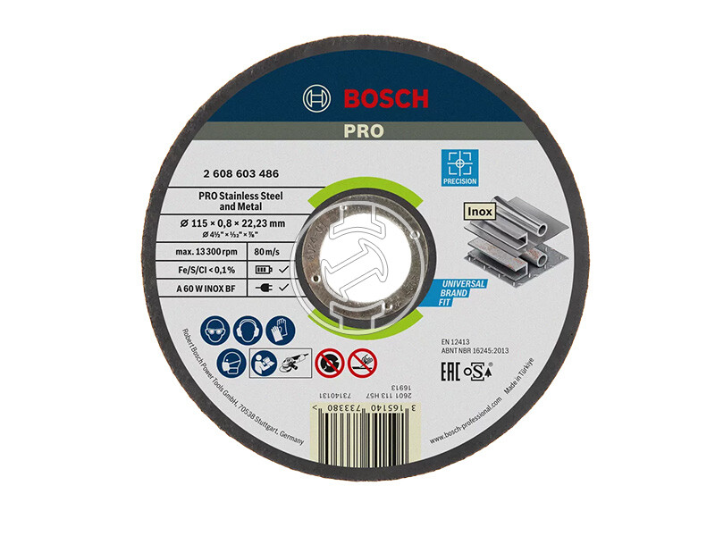 Bosch PRO Stainless Steel and Metal vágókorong 115 x 0,8 x 22,23 mm