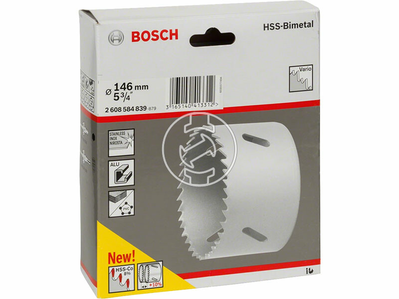 146 mm HSS-bimetál Standard körkivágó