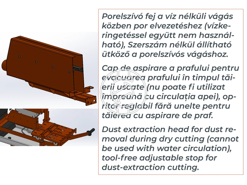 ZIVtec TTV400E elektromos asztali téglavágógép
