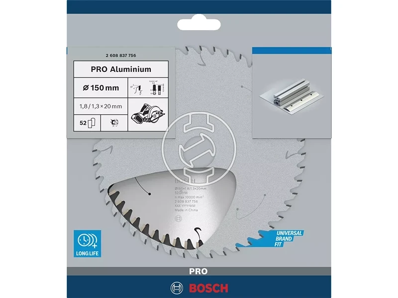 Bosch PRO Aluminium körfűrészlap 150 x 1,8 x 20 mm