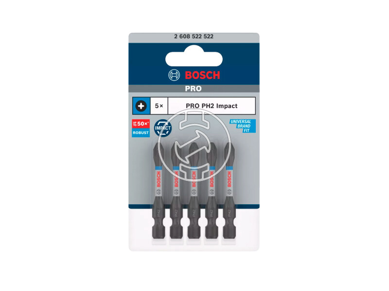 Bosch PRO Phillips phillips behajtóbit PH2, 55 mm, 5 db