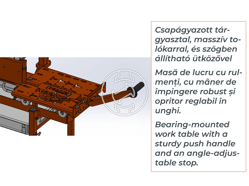 ZIVtec TTV400E elektromos asztali téglavágógép