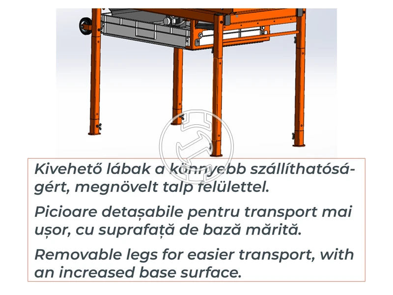 ZIVtec KTV400EF elektromos asztali téglavágó gép 230 V | 2200 W | 450 mm | Vágási mélység 145 mm | Tárcsaátmérő 400 x 25,4 mm