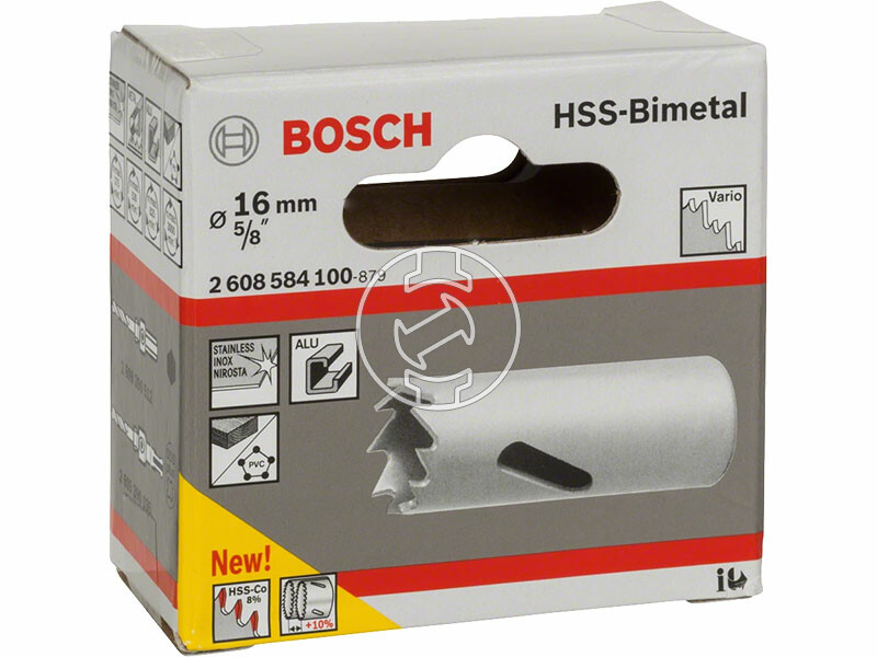 16 mm HSS-bimetál Standard körkivágó