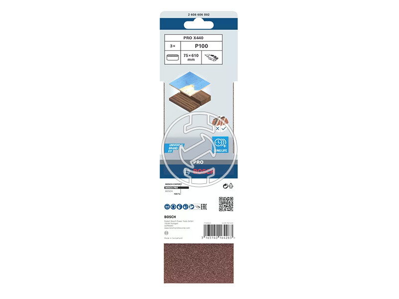 Bosch PRO X440 végtelenített csiszolószalag 75 x 610 mm, G100