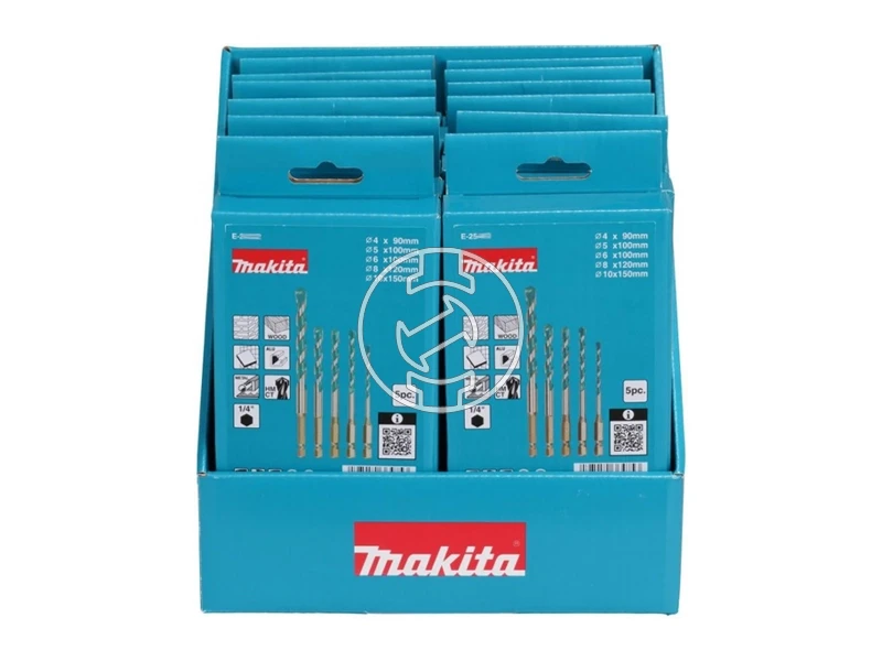 Makita fúrószár készlet 1/4 bit, 4-10 mm, 12 részes/5 db