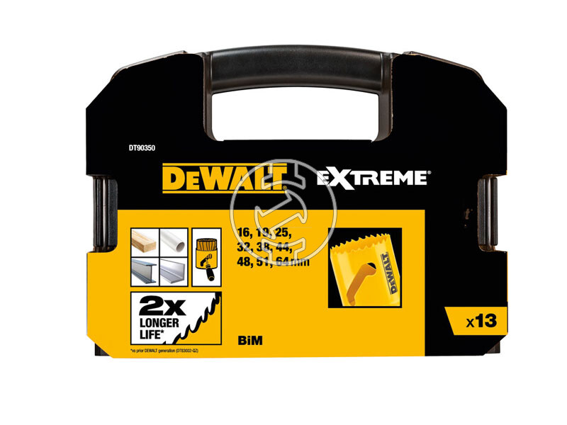 DeWalt körkivágó fűrész készlet 16 - 64 mm 13 db