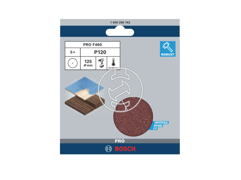 Bosch PRO F460 multicsiszolólap 125 mm, G120