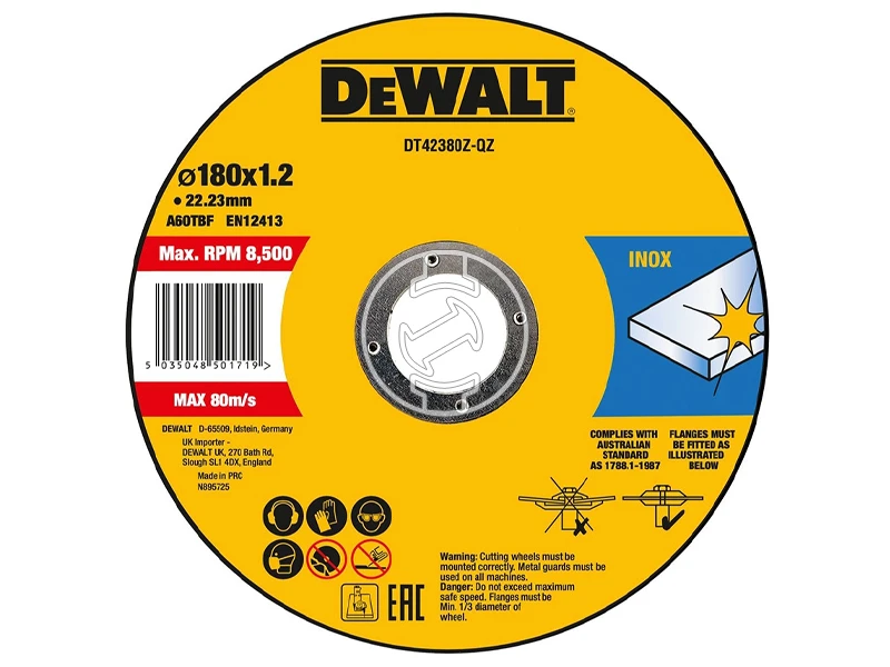 DeWalt vágókorong 180mm x 1.6mm x 22.23mm