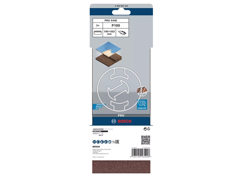Bosch PRO X440 végtelenített csiszolószalag 100 x 552 mm, G100