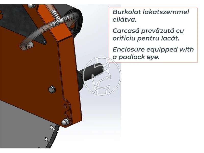 ZIVtec KTV 650 E elektromos asztali téglavágó gép 400 V | 5500 W | 500 mm | Vágási mélység 260 mm | Tárcsaátmérő 650 x 25,4 mm