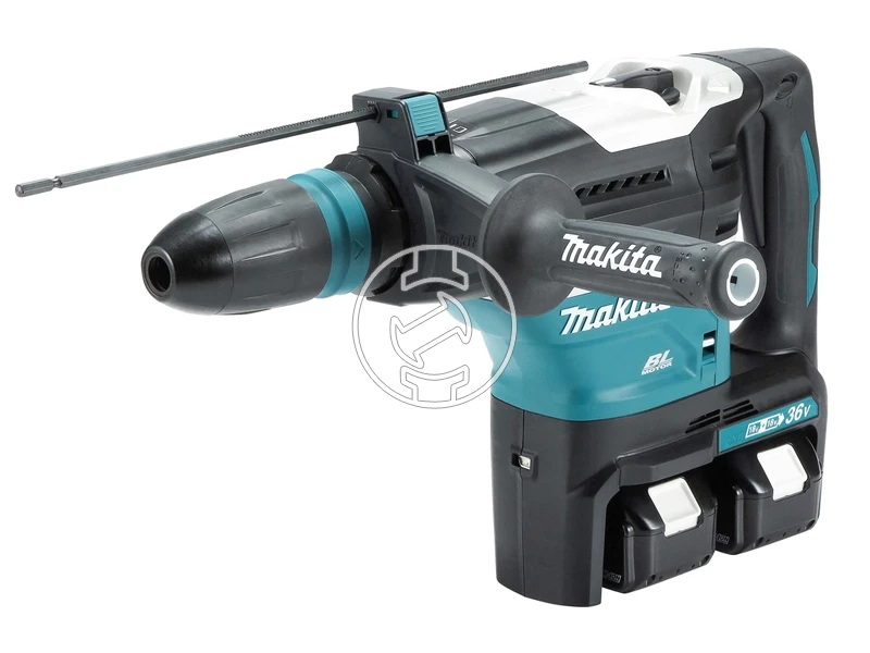 Makita DHR400ZKUN akkus fúró-vésőkalapács 2 x 18 V | 8 J | Betonban: 40 mm | 6.2 kg | Szénkefementes | Akku és töltő nélkül | Kartondobozban