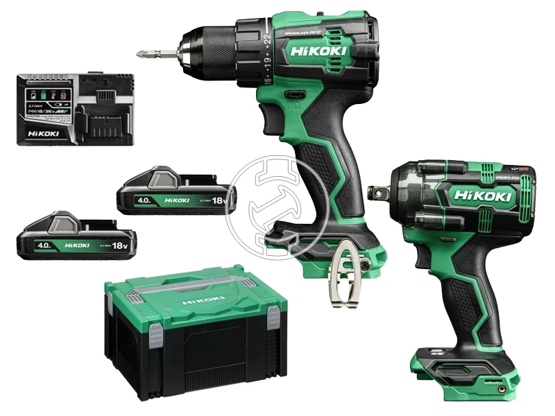 HiKOKI KC18DEWLZ akkus gép szett