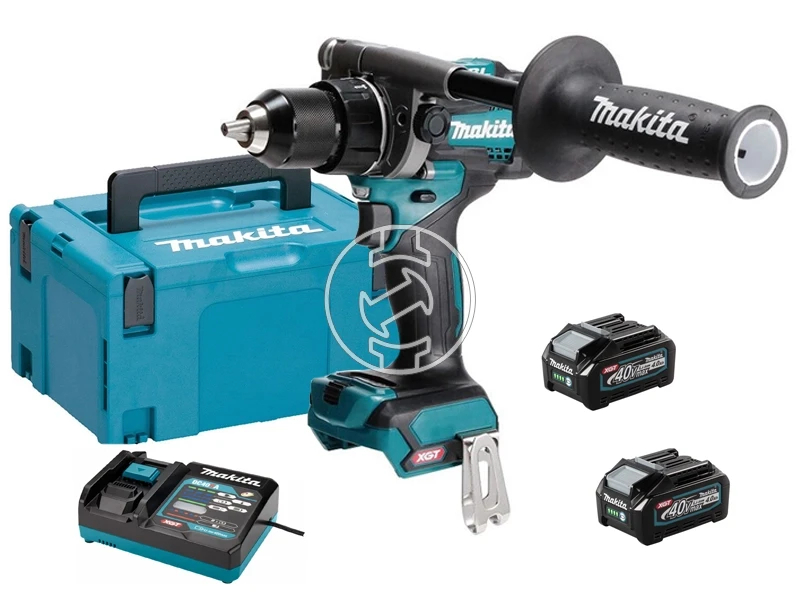 Makita DF001GM201 akkus fúrócsavarozó tokmányos 40 V | 140 Nm | Szénkefementes | 2 x 4 Ah akku + töltő | MakPac-ban