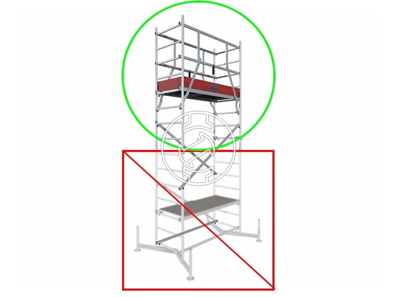 Krause ClimTec gurulóállvány 1. magasítás
