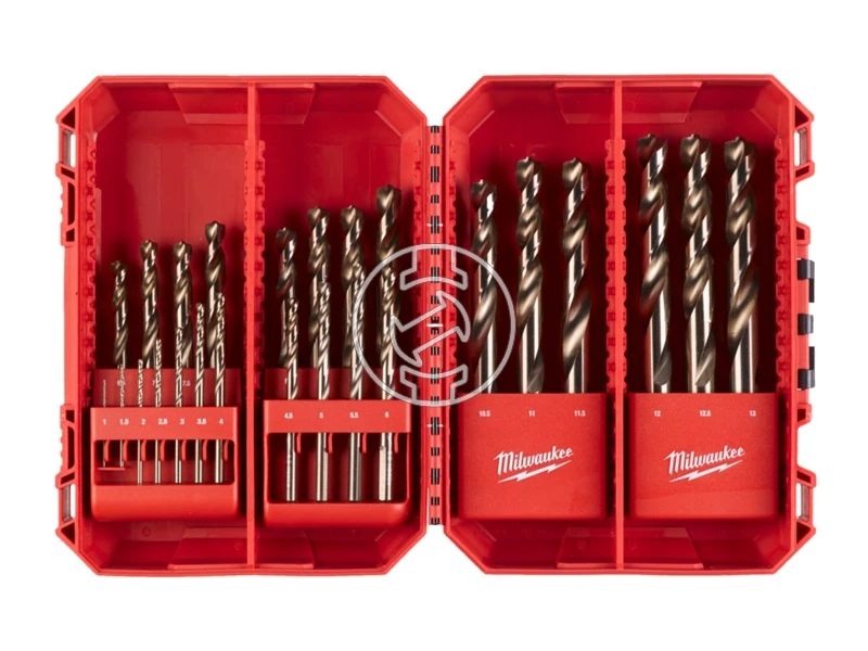 Milwaukee hSS Co fémfúró készlet 25 db, 1-13 mm