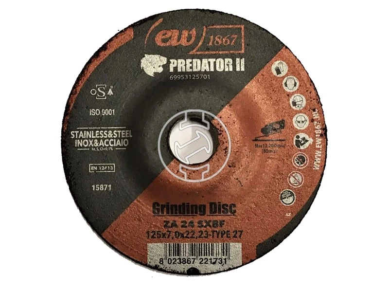 EW 1867 PREDATOR II csiszolókorong 125 mm
