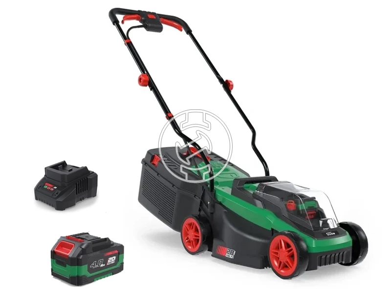 Güde 320/20-4 akkus fűnyíró 20 V | 320 mm | 300 m² | Szénkefementes | 1 x 4 Ah akku + töltő