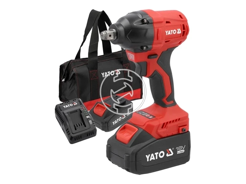 Yato YT-8277925 akkus ütvecsavarozó 18 V, 1/2 inch, 350 Nm, 2 x 4 Ah akku + töltő